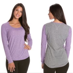 Lucy LucyTech Colorblock Long Sleeve Tee sz M